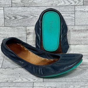 Tieks by Gavrieli California Blue Slip on Flats Leather Women's Sz. 7 Comfort